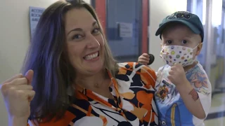 After a Successful Bone Marrow Transplant, Two-Year-Old Pierce Goes Home