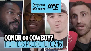 Conor McGregor or Cowboy Cerrone? Who wins it? UFC fighters predict #UFC246