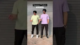 Unique Summer T-shirts Colours  🔥#shorts
