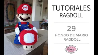 🍀 Cómo tejer HONGO de MARIO BROS Amigurumi Ragdoll | Amigurumi Ragdoll Mario Mushroom | Completo