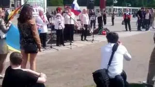 Friedensdemo 27 04 2014 Ukrainisch-Russische-Deutsche-Freundschaft