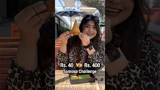 💸Cheap vs. Expensive Samosa Food Challenge #thakursisters #shorts