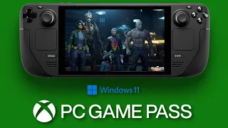 Guardians of the Galaxy on Steam Deck - Windows 11 (Xbox PC Game Pass)