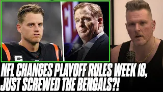 Bengals Fans Are PISSED Over "Getting Screwed" By NFL's Playoff Changes | Pat McAfee Reacts