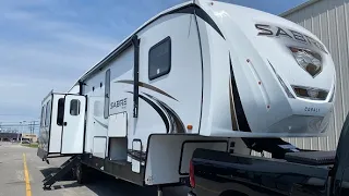 2021 Sabre 36BHQ Fifth Wheel Bunkhouse Travel Trailer Tour | Tri State RV, Anna IL