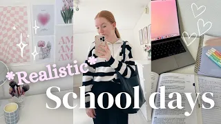 REALISTIC SCHOOL DAYS IN MY LIFE🎧 homework, cooking & goals setting!