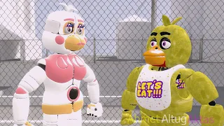 [FNAF SFM] Chica vs Funtime Chica