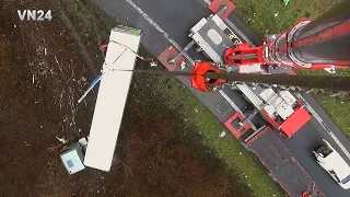 VN24 - Semitrailer Truck skidded into a ditch - recovery manager Matthias in action