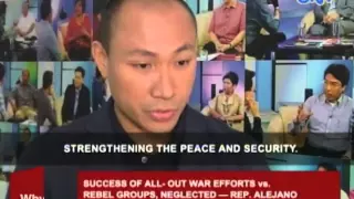 Success of all out war efforts against rebel groups, neglected — Rep. Alejano