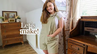 DIY my wardrobe, easy sew adorable dungarees 🧵| Tilly & The Buttons Erin