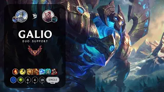 Galio Support vs Rakan - EUW Grandmaster Patch 13.15