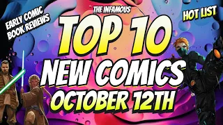 TOP 10 New Comic Books Releasing October 12th 2022 🔥 COMIC REVIEWS, COVERS, & KEYS 🔥