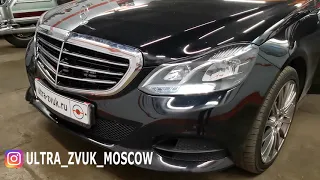 Mercedes Benz W212 E-class - камеры переднего и заднего вида на 10 дюймовом Android мониторе Parafar