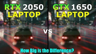 RTX 2050 Laptop vs GTX 1650 Laptop - Gaming Test - How Big is the Difference?