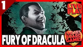 FURY OF DRACULA (Session 1, 4 Players) Live Board Game Session! I Heart Board Games!