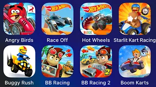 Beach Buggy Racing 2,Hot Wheels Race Off,Boom Karts,Buggy Rush,Angry Birds Go,Hot Wheels Unlimited