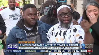 Two brothers exonerated after spending 25 years in prison for crime they didn't commit