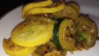 Sauteed Zucchini & Squash| Healthy side dishes