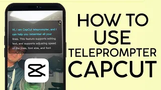 How to Use Teleprompter on Capcut | Record Using a Script on Capcut (2023)