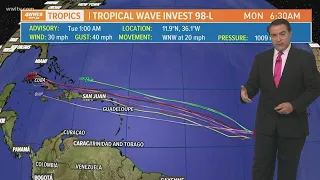 Tracking two tropical waves in the tropics