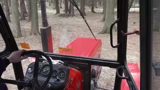 Zetor 7245-práce v lese / připrava pod brambory. Full HD.