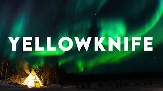 The BEST place to see NORTHERN LIGHTS - YELLOWKNIFE Cinematic Travel Film