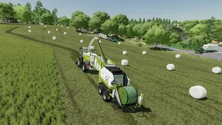 Ramassage de 92 bottes d'ensilage pour battre la ferme concurrente (conflit de fermes)