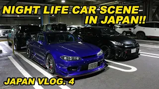 I WENT TO NIGHT LIFE CAR SCENE IN JAPAN!! SILVIA S15 & GR YARIS!!