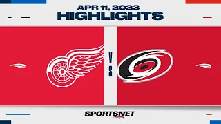 NHL Highlights | Red Wings vs. Hurricanes - April 11, 2023