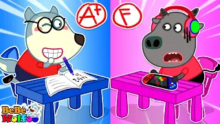 Bebé Wolfoo vs Bufo, ¿Quién es buen estudiante? 👶 Bebé Wolfoo y una nueva historia escolar