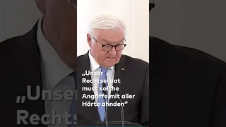 STEINMEIER: Protest-Gewalt „mit aller Härte ahnden“ | WELT #Shorts