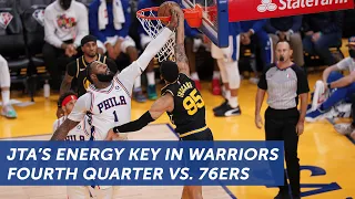 Juan Toscano-Anderson's energy key in Warriors' fourth quarter vs. 76ers | NBC Sports BA