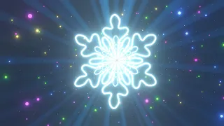 Neon Snowflake Background 4K Tunnel  Неон Снежинка  Фон 4К