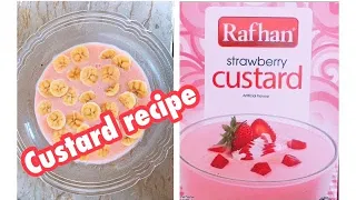 Custard simple recipe/custard banane ka tarika/easy and simple recipe by angel vlogs by irum..!!