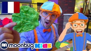 Blippi visite le musée pour enfants | BLIPPI en Français | Vidéos Pour Enfants | Moonbug en Français