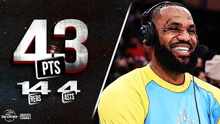 LeBron James Goes Off For 43 Pts, 14 Rebs x 4 Asts vs Blazers Dec 31, 2021 |  REPACK | FreeDawkins