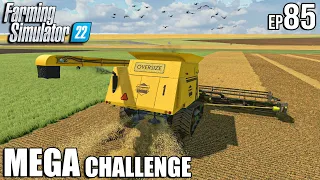 Barley HARVEST and LOAD with OVERSIZE HARVESTER | MEGA Challenge | Farming Simulator 22 #85