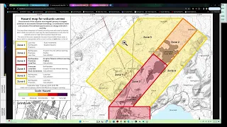 Updated hazard map for Grindavik Iceland. West Coast Earthquake update FRI 1/19/2024