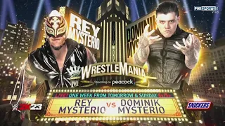 Rey Mysterio enfrentará a Dominik Mysterio en WrestleMania 39 - WWE Smackdown 24/03/2023 (Español)