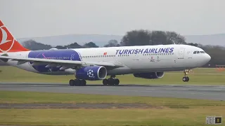 🔴 *TURKISH A330 Special at 2:10:00* - 4K Manchester Airport LIVE