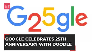 Google's 25th Birthday! Search engine giant celebrates 25th anniversary with a quirky doodle