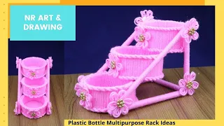 Plastic Bottle Multipurpose Rack Ideas - Best Out Waste - Best reuse ideas