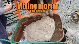 How to mix bricklayers mortar #diy #bricklaying #bricklayer