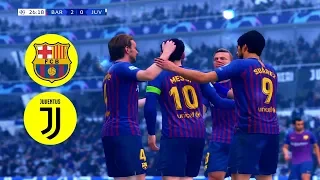 FIFA 19 PS4 Gameplay - UEFA Final JUVENTUS V BARCELONA