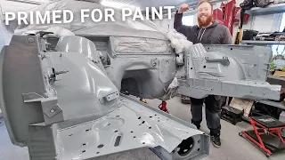 How To Spray Epoxy Primer Sealer [BMW E30 Engine Bay] Novol 2K Epoxy Primer Paint Guide | 037