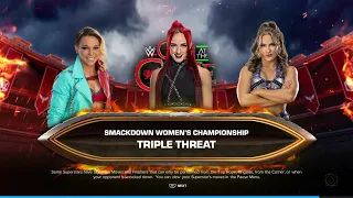 WWE 2K24 Fallon Henley Vs Zoey Stark Vs Alba Fyre Smackdown Women’s Champion