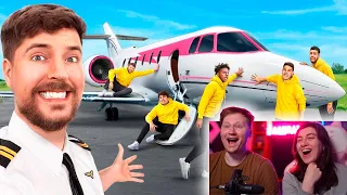 Последний Опустивший Руку с Частного Самолета Получит Его | РЕАКЦИЯ на MrBeast