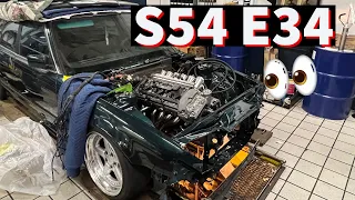 S54 Swapped E34 Full Build Walkthrough | First Start |  A Youtube FIRST!!