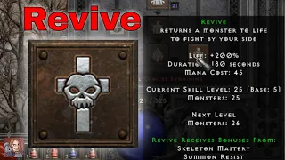 D2R Skills & Abilities - Revive (Necromancer Summoning)