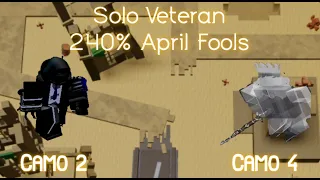 First Ever! | Veteran 240% April Fools Mode Solo | Pixel Gun Tower Defense